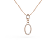 Ora 925 Sterling Silver Lab Grown Diamond Pendant